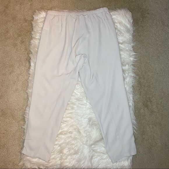 NWT Eileen Fisher cream Drawstring Ankle Pants Small - Picture 5 of 10